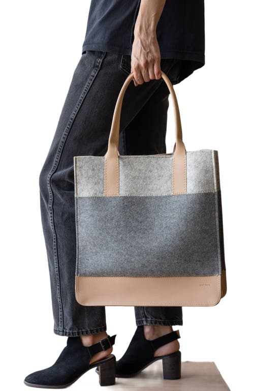 Graf & Lantz Graf Lantz Jaunt Merino Wool Tote In Gray