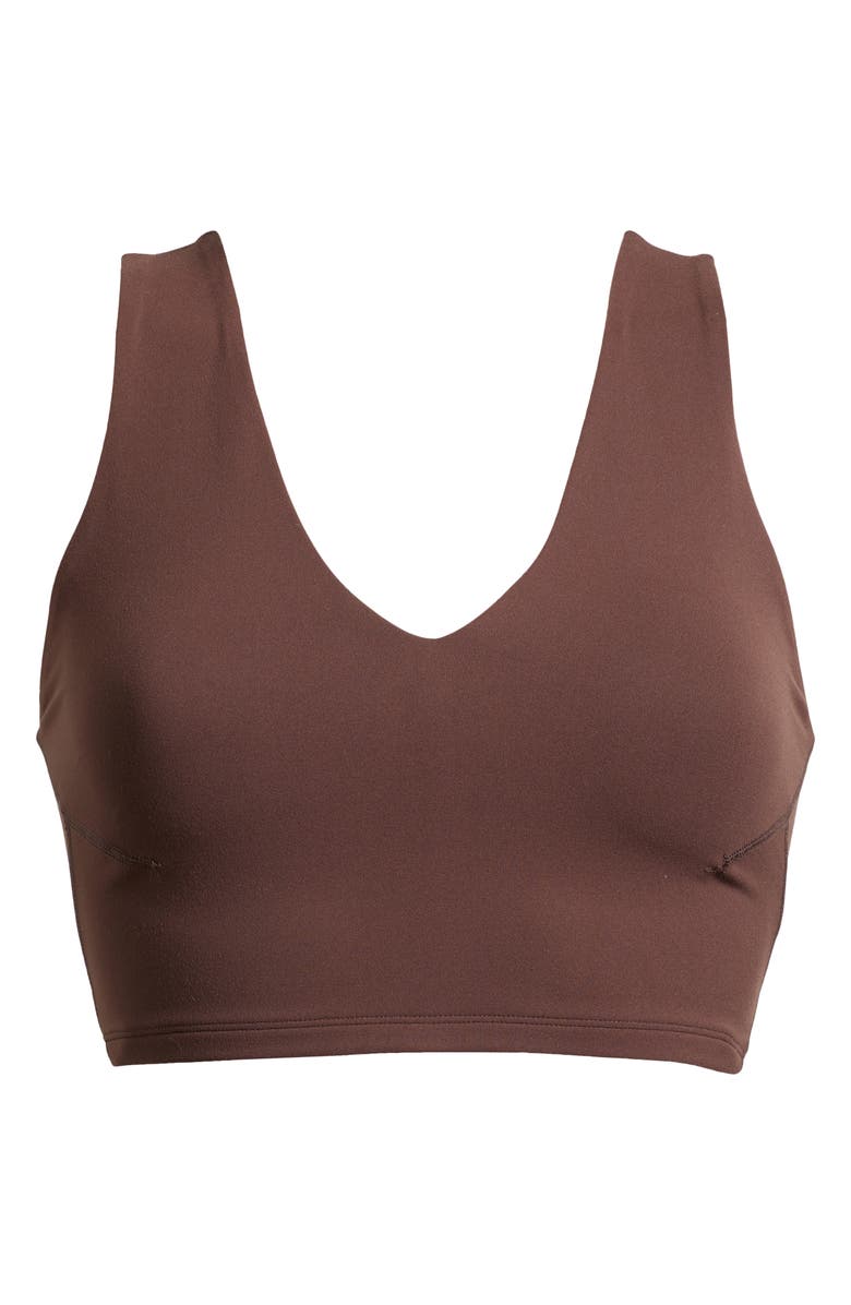 Free People FP Movement Never Better Crop V-Neck Tank, Alternate, color, Cocoa