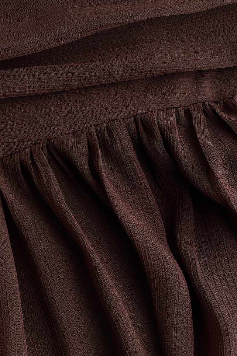 Sheer Maxi Skirt, Alternate, color, Dark brown