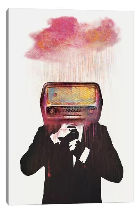 Radiohead by Dániel Taylor Canvas Wall Art