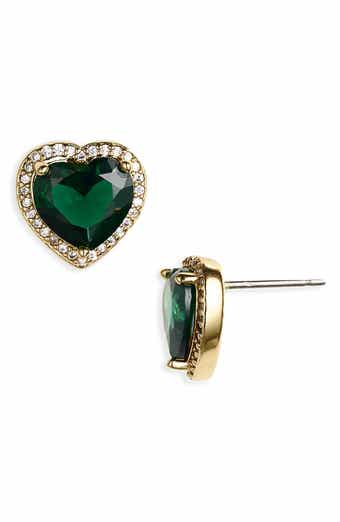 Kate Spade New York pavé heart stud earrings