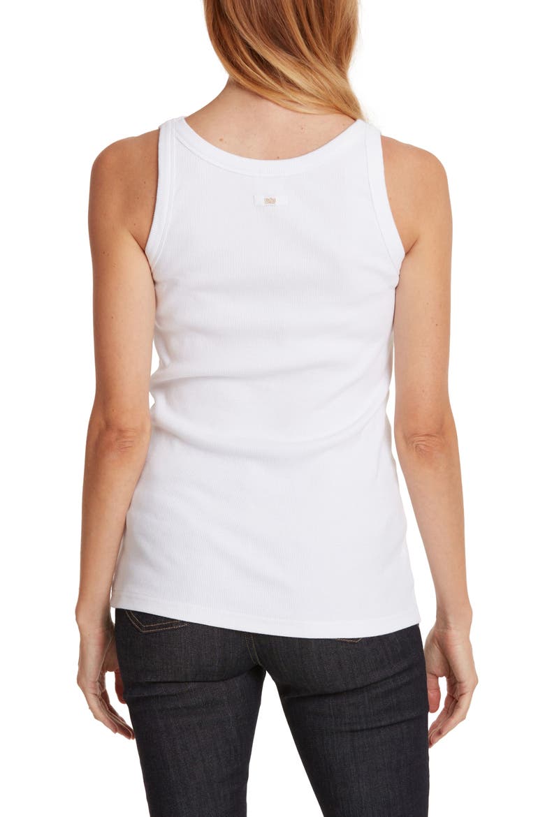 Carnac Maternity/Nursing Tank Top, Alternate, color, WHITE