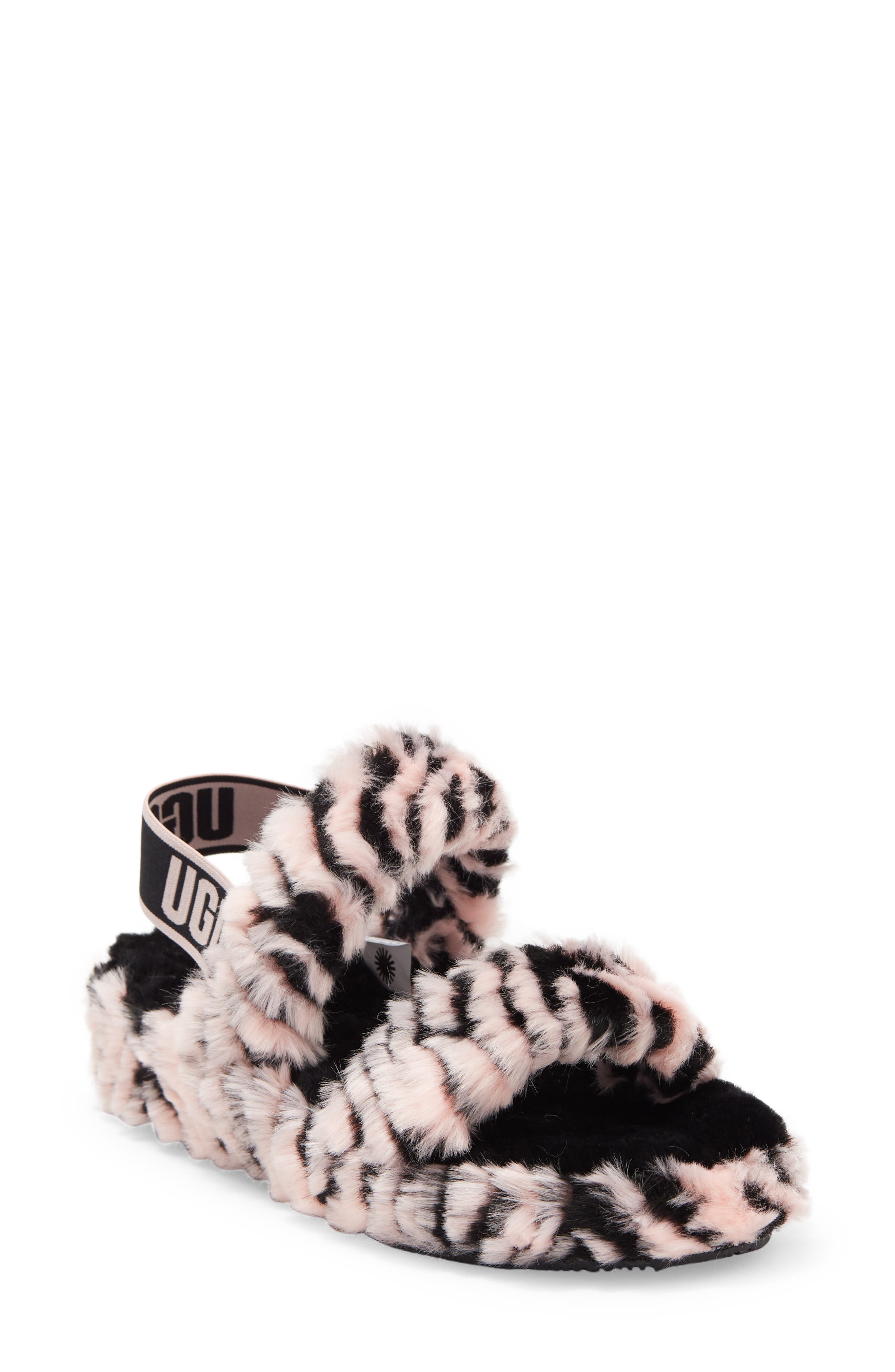 UGG<sup>®</sup> Oh Yeah Tiger Faux Fur Slipper, Main, color, 
