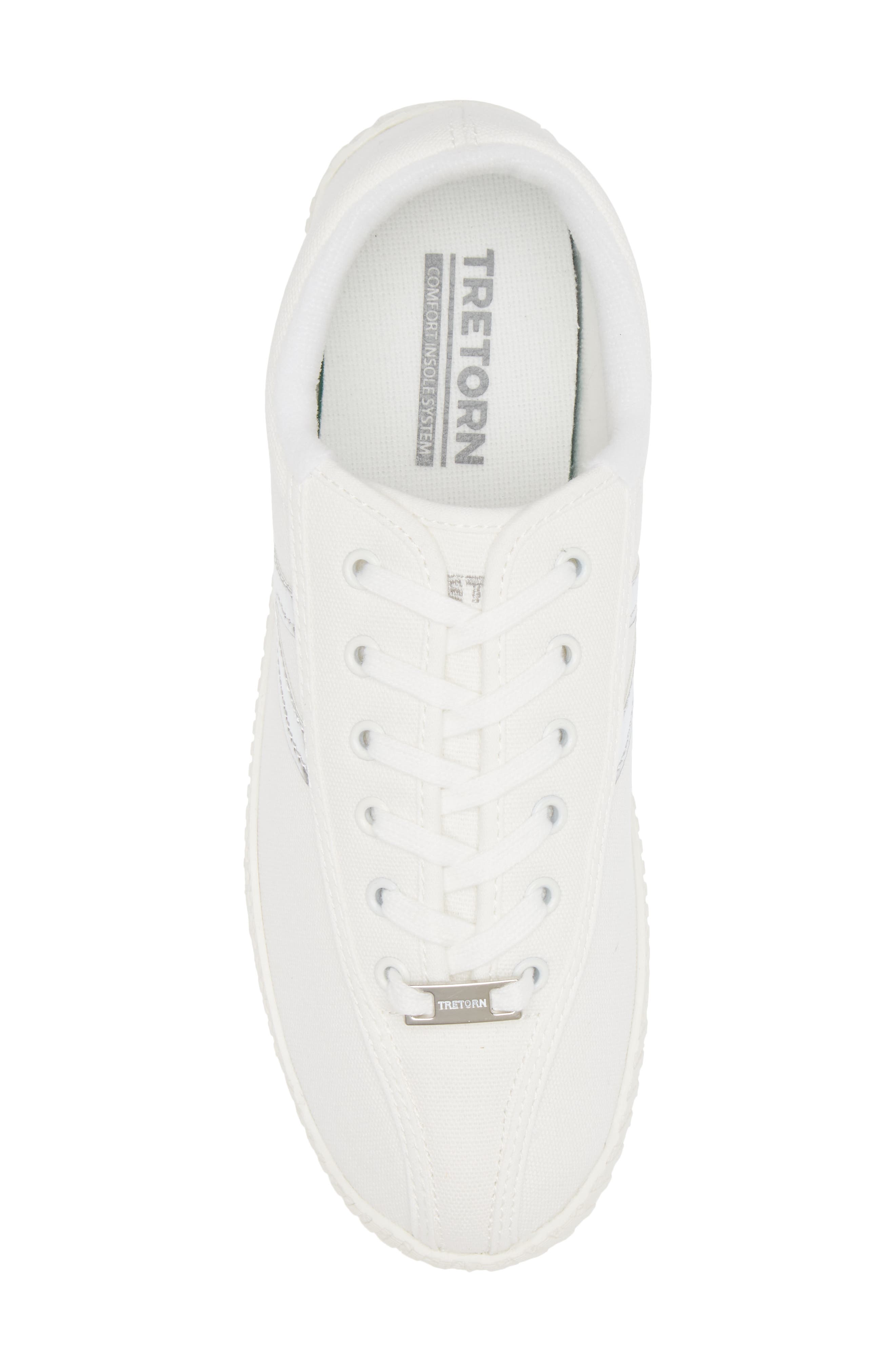 Nylite Sneaker, Alternate, color, WHITE/SILVER