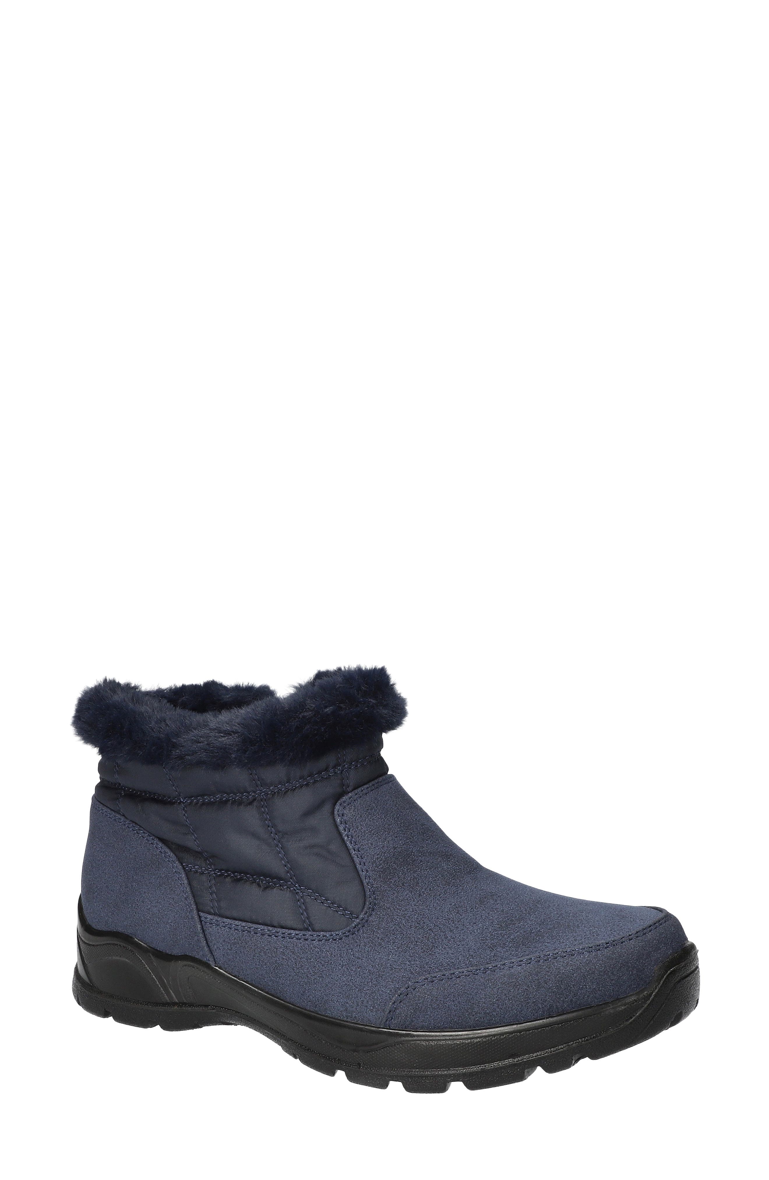 Sleet Waterproof Bootie, Main, color, NAVY NUBUCK