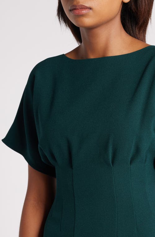 Eliza J Flutter Sleeve Dress In Hunter