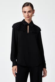 Trina Turk Windmill Pleated Top