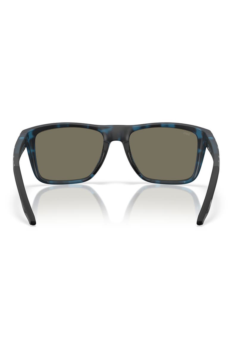 Mainsail 55mm Mirrored Polarized Rectangular Sunglasses, Alternate, color, DEEP WATER CAMO / BLUE