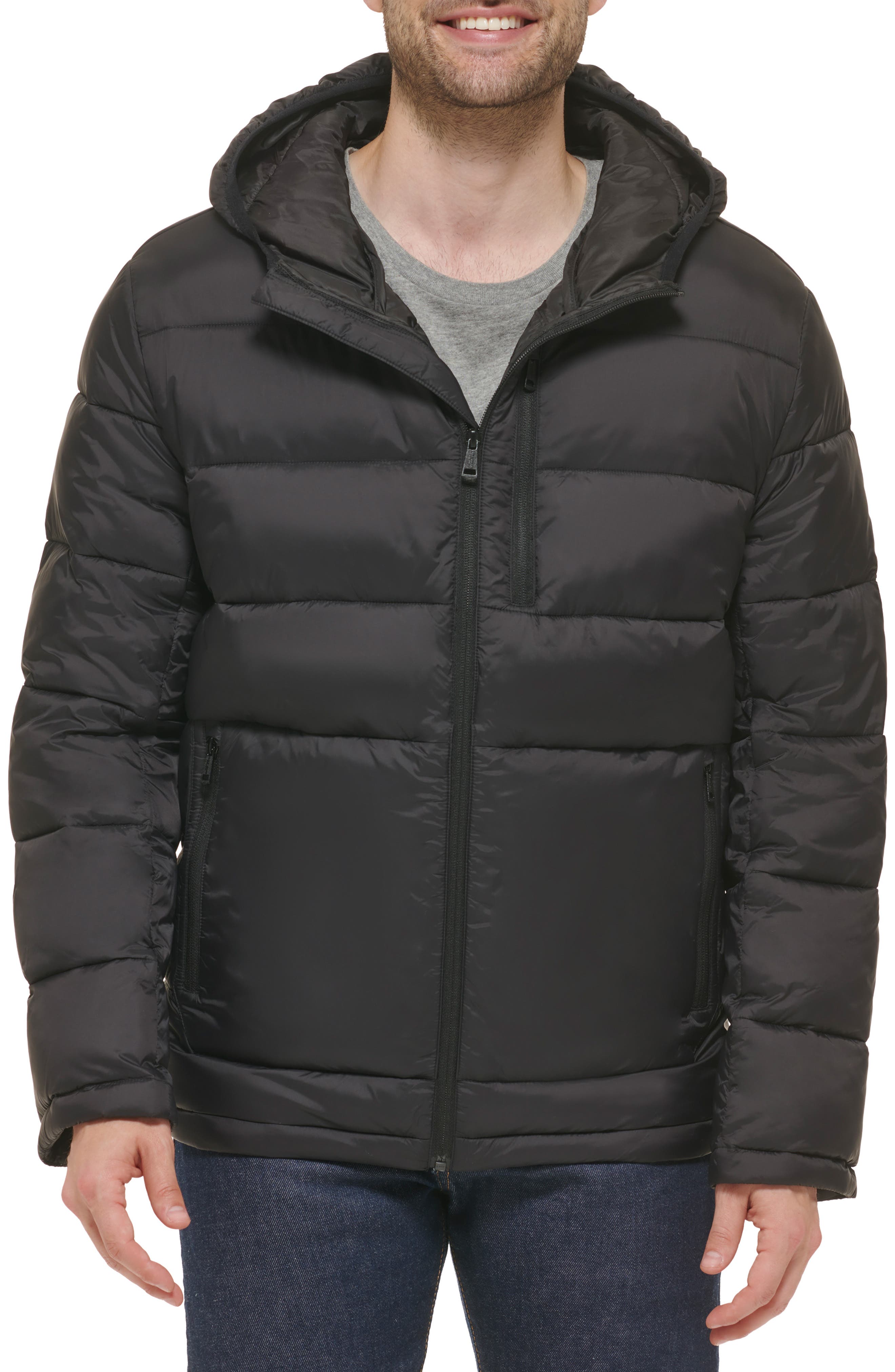 Cole Haan Signature Hooded Nylon Puffer Jacket