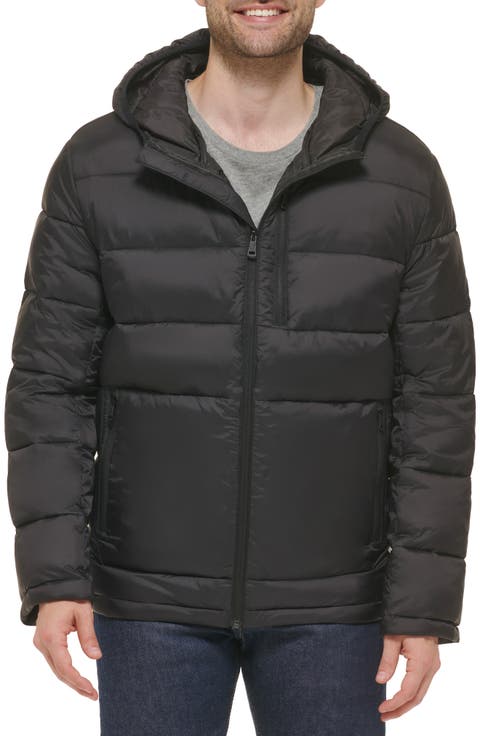 Hooded Nylon Puffer Jacket