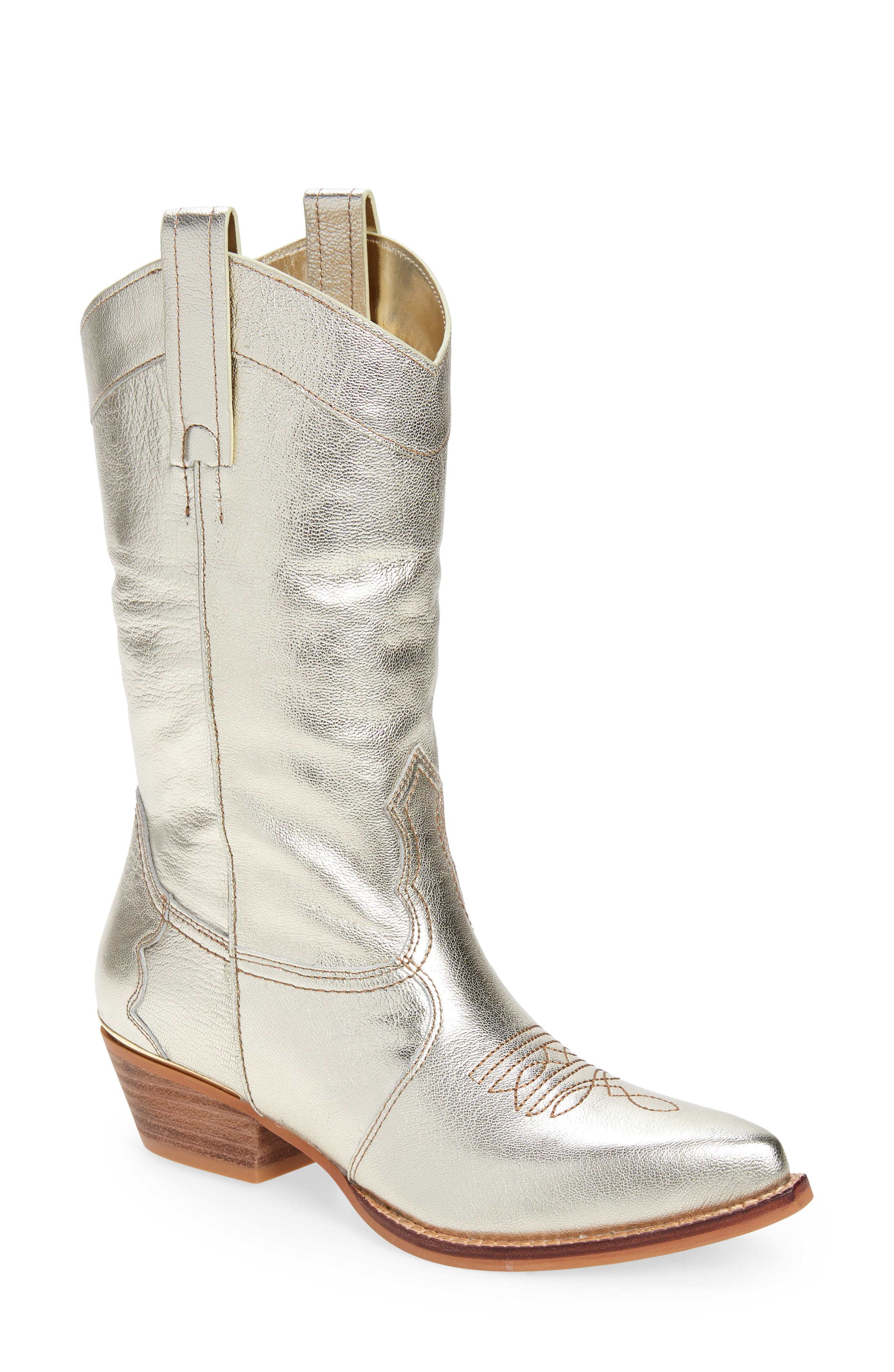 Laila Western Boot, Main, color, PLATINO