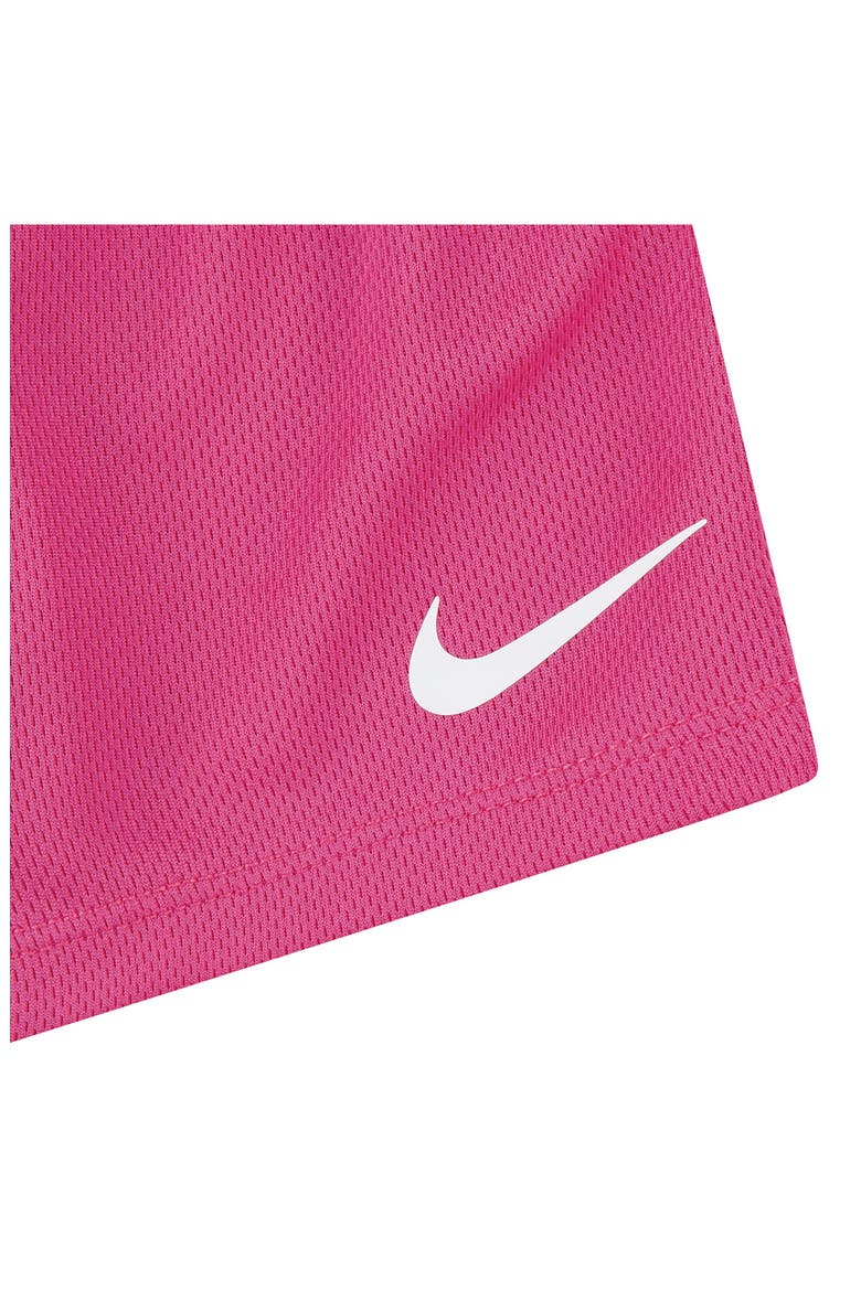 Kids' Script Future Logo Graphic T-Shirt & Mesh Shorts Set, Alternate, color, HYPER PINK