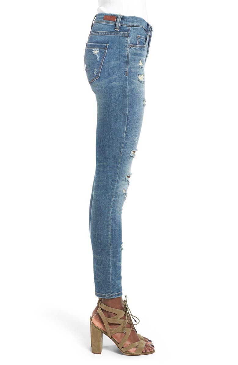 BLANKNYC 'So-Called Life' Destroyed Skinny Jeans, Alternate, color, 