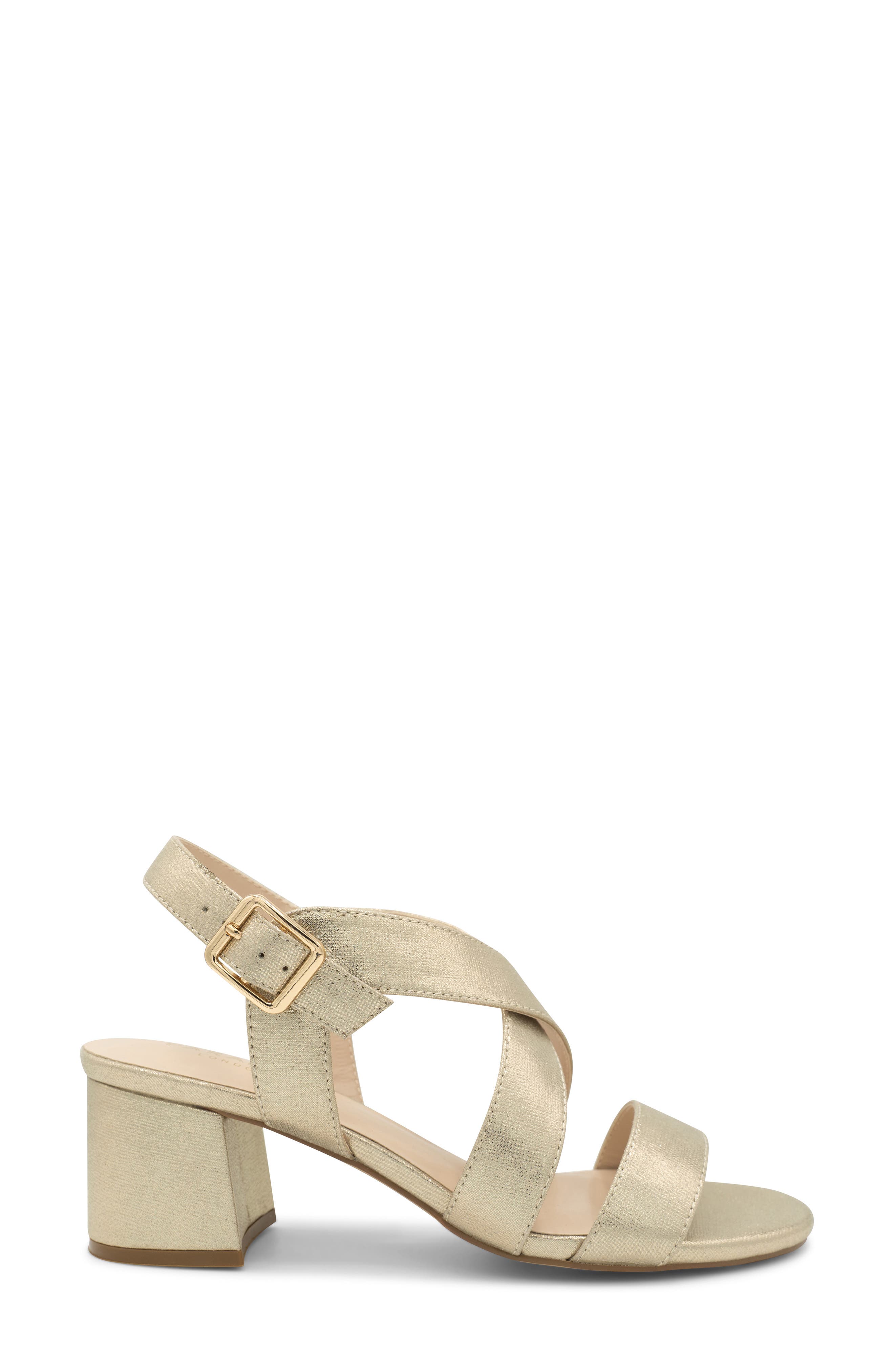 Ida Ankle Strap Sandal, Alternate, color, CHAMPAGNE
