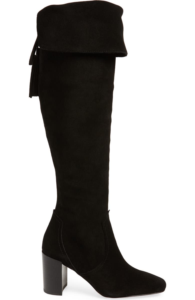 KARL LAGERFELD PARIS Razo Tassel Knee High Boot, Alternate, color,