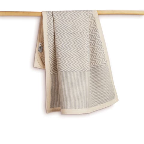 Make Waves - Hand Block Printed Kitchen Towels - Set of 2