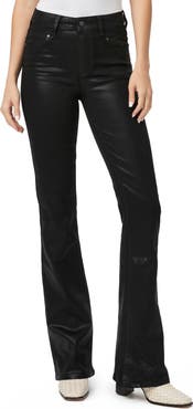 PAIGE Laurel Canyon Coated High Waist Flare Jeans