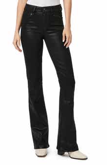 PAIGE Laurel Canyon Coated High Waist Flare Jeans