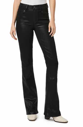 PAIGE Laurel Canyon Coated High Waist Flare Jeans