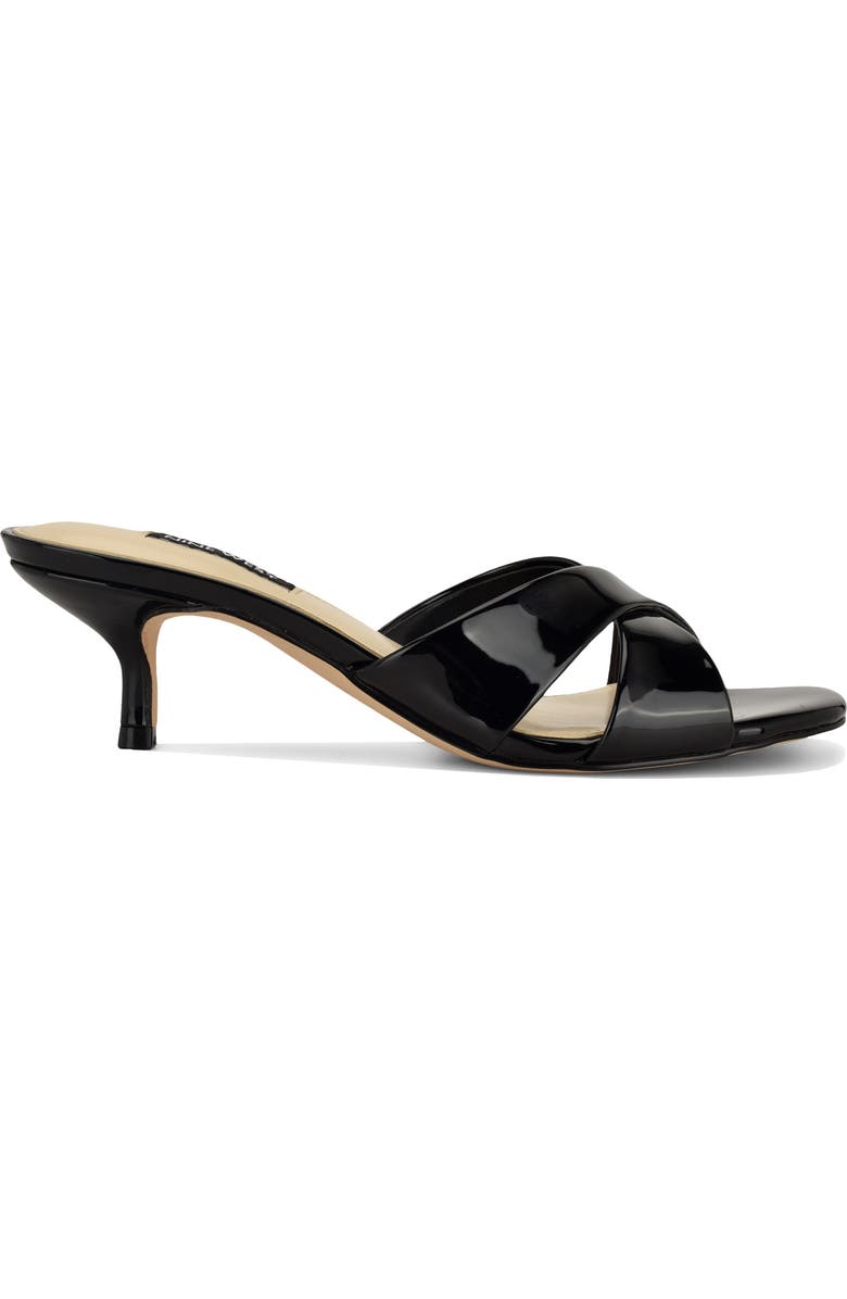 Nine West Merlana Kitten Heel Sandal, Alternate, color, Black