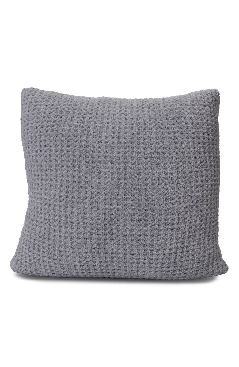 Barefoot Dreams<sup>®</sup> CozyChic<sup>®</sup> Waffle Knit Accent Pillow, Alternate, color, Dove Gray