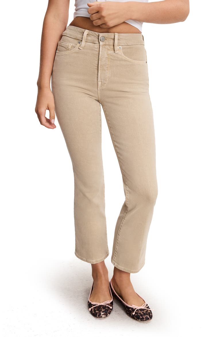 Good Legs Crop Mini Bootcut Jeans, Main, color, ALMOND001