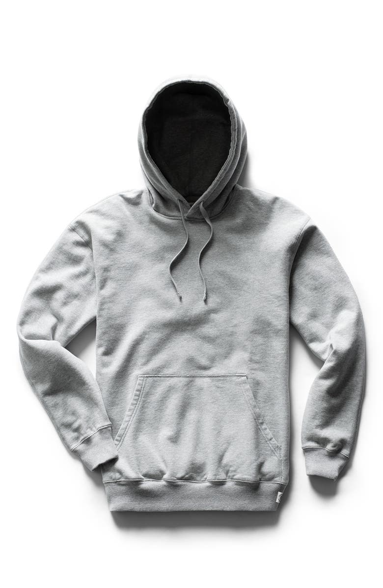 Reigning Champ Midweight Terry Relaxed Hoodie, Alternate, color, Heather Gy