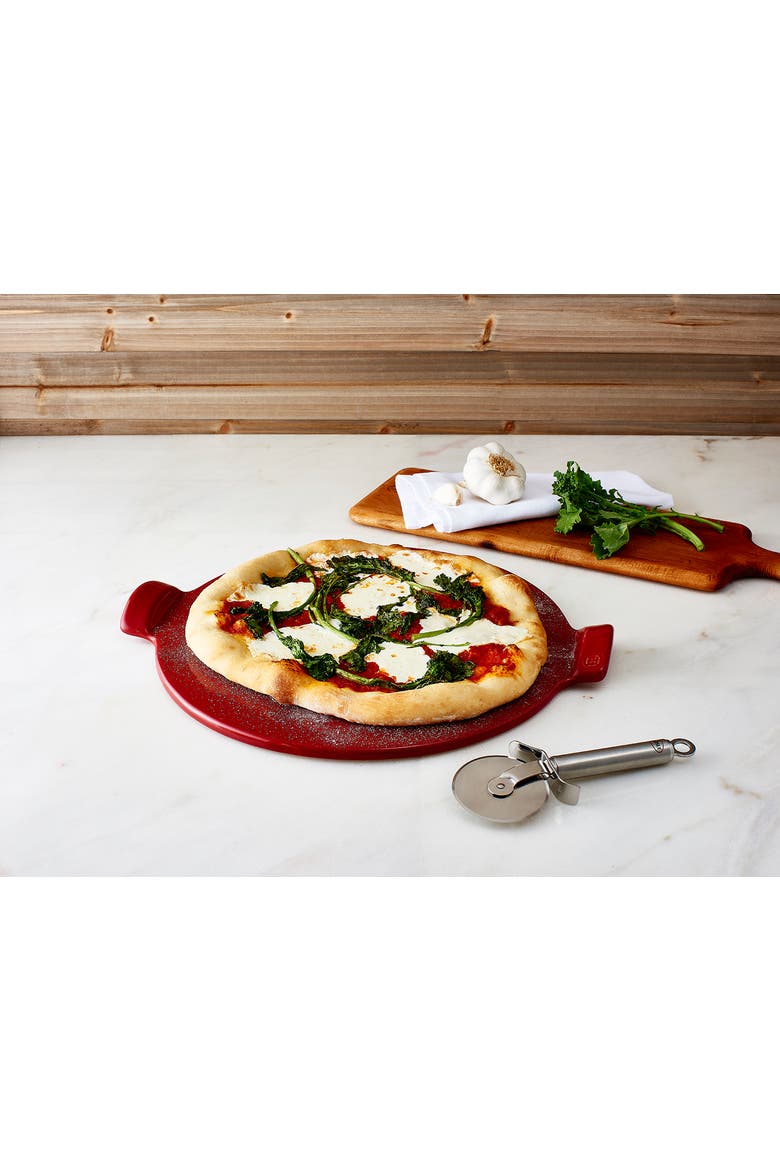 Made In France Flame Individual Pizza Stone, 10", Set of 2, Figue, Alternate, color, Figue