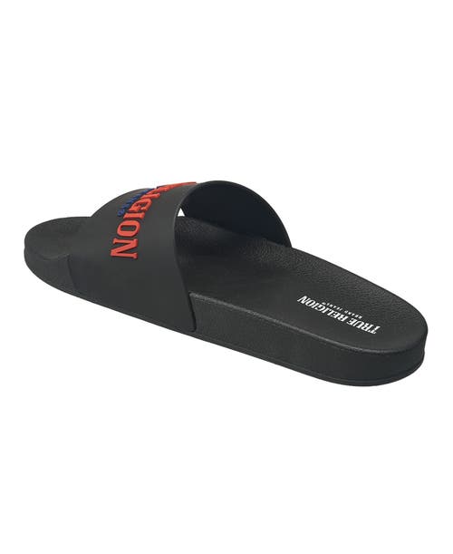 True Religion Weezy Logo Slide In Black