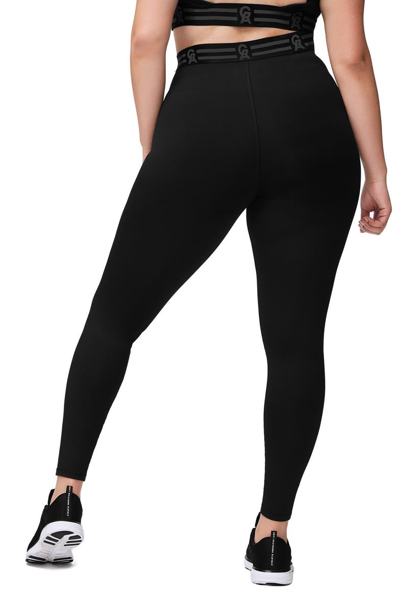 Icon High Waist Leggings, Alternate, color, BLACK001