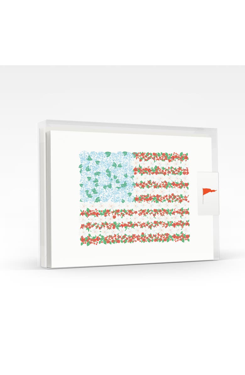 Ramus & Co USA Floral Flag Greeting Card Pack Set, Main, color, Multi-Pack