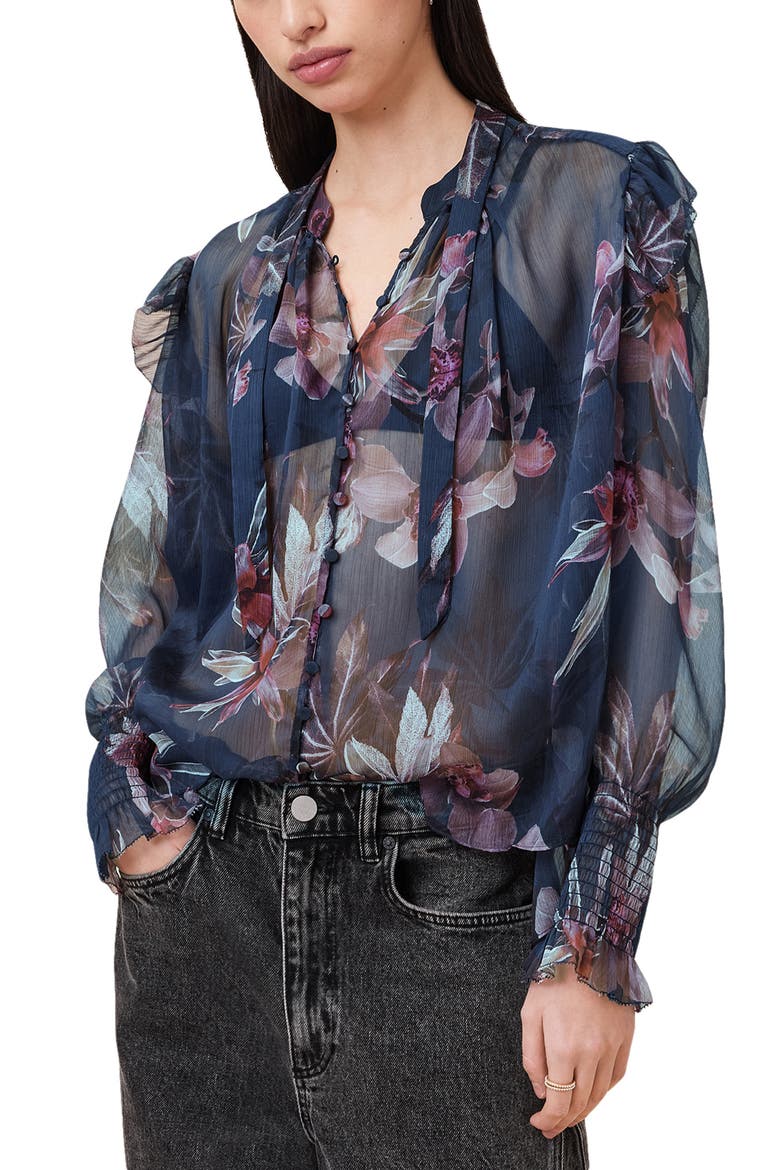 Lara Shirt, Alternate, color, ADENA DEEP BLUE
