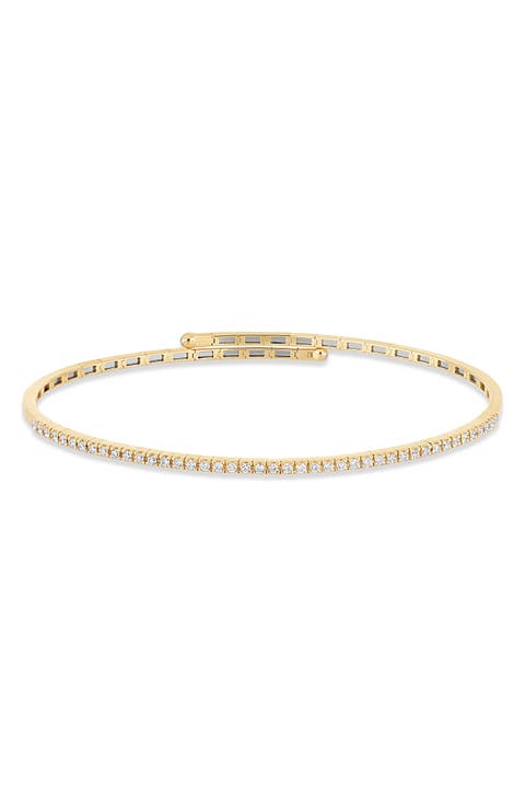 18K Gold Diamond Coil Cuff Bracelet (Online Trunk Show)