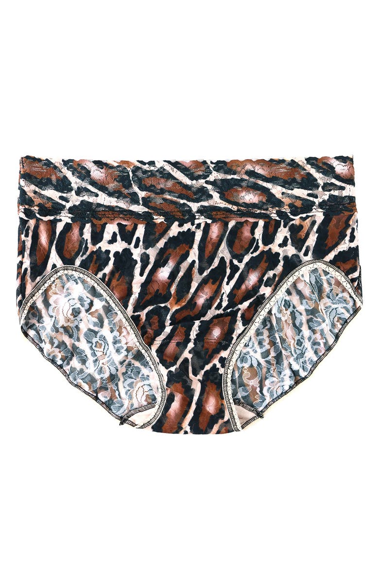 Hanky Panky Print Signature Lace French Briefs, Alternate, color, Natural Rhythm