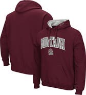 COLOSSEUM Men's Colosseum Maroon Montana Grizzlies Arch and Logo Pullover Hoodie