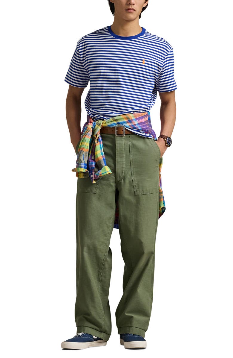 Polo Ralph Lauren Stripe Cotton Jersey T-Shirt, Alternate, color, 