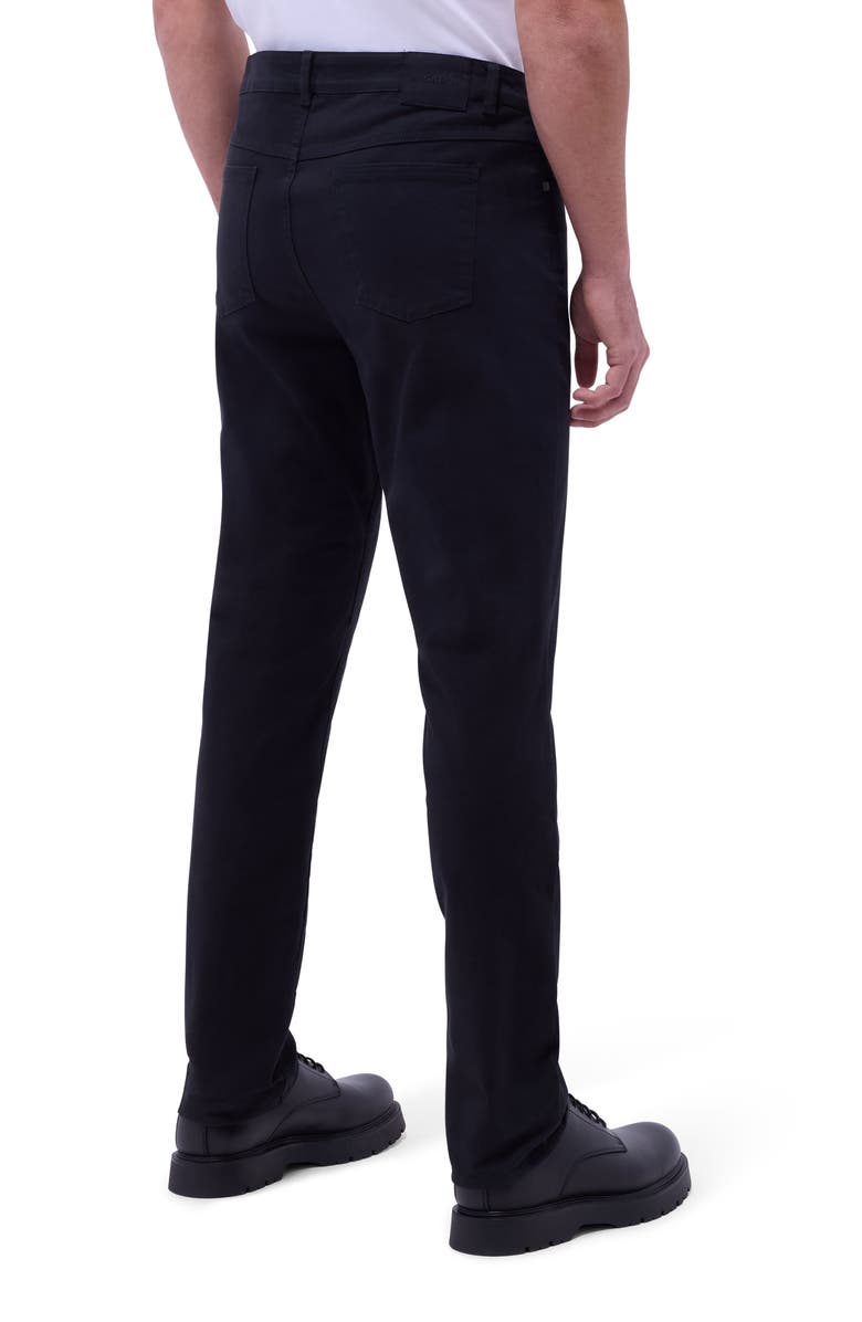 Bugatchi Preston Straight Leg Five Pocket Pants, Alternate, color, Black