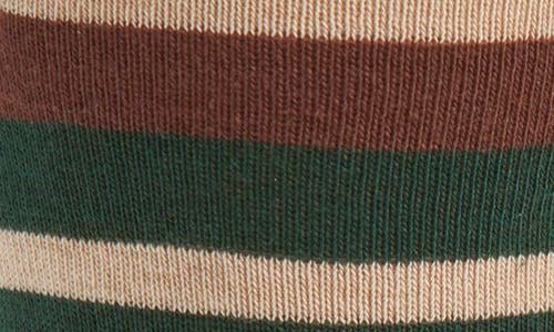 Paul Smith Kean Stripe Cotton Blend Socks In Brown