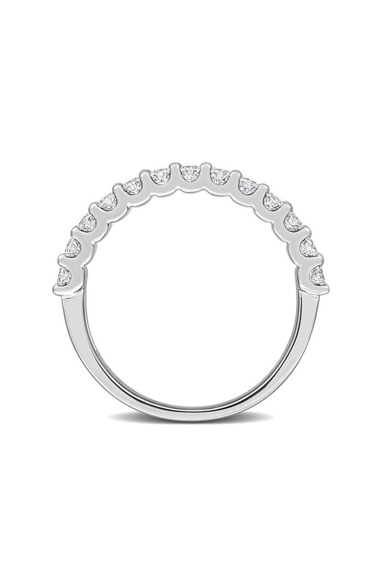 Created Forever Sterling Silver Lab Grown Diamond Band Ring, Alternate, color, White