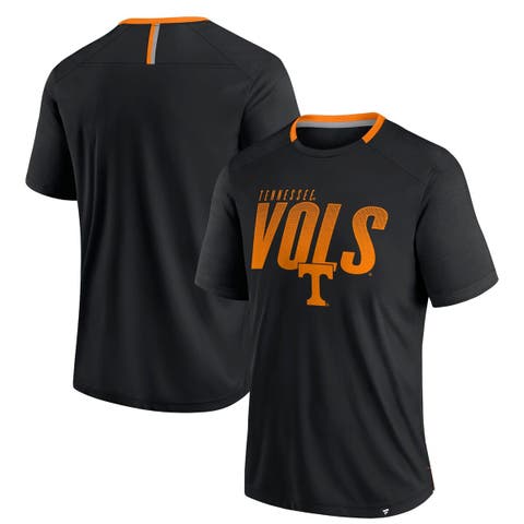 Men's Fanatics Black Tennessee Volunteers Defender Fade Slant T-Shirt