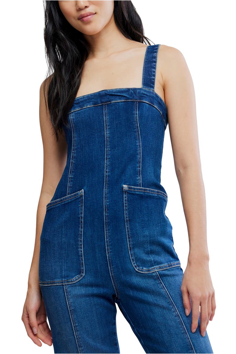 Suns Out Denim Bootcut Jumpsuit, Alternate, color, ERICA