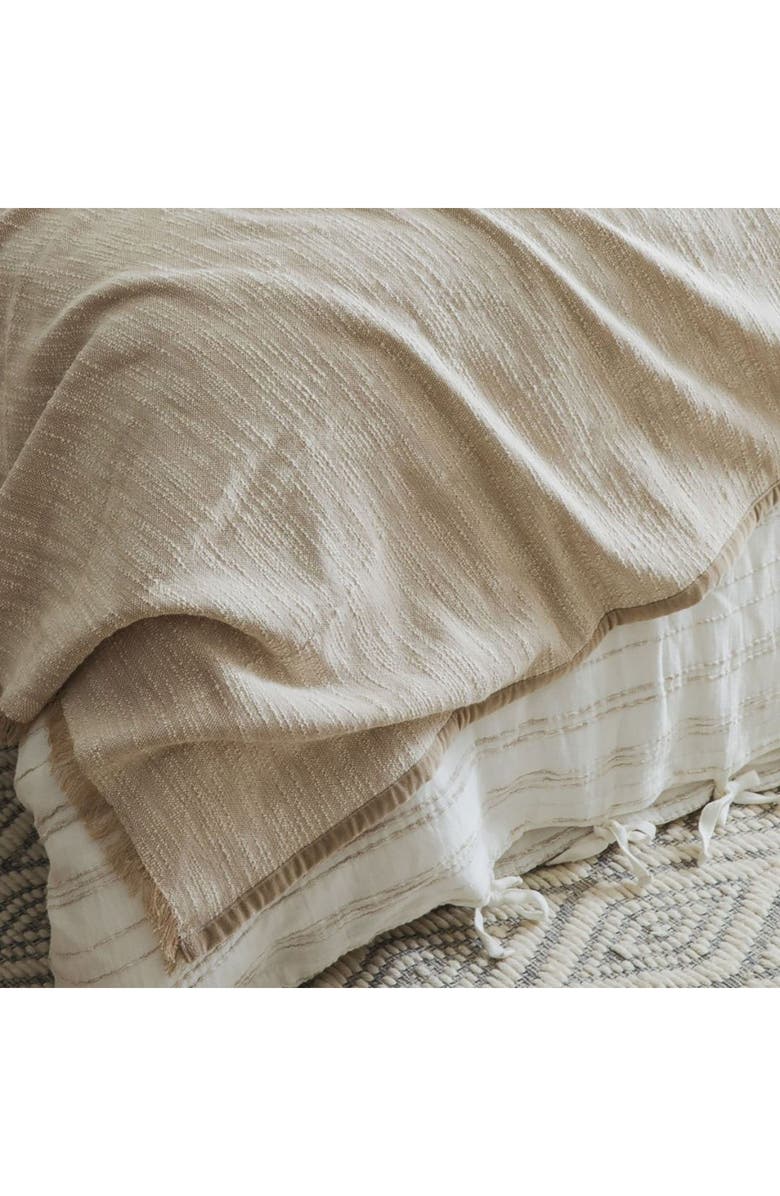 Crane Air Tranquil Weave Throw Blanket, Alternate, color, Oatmeal