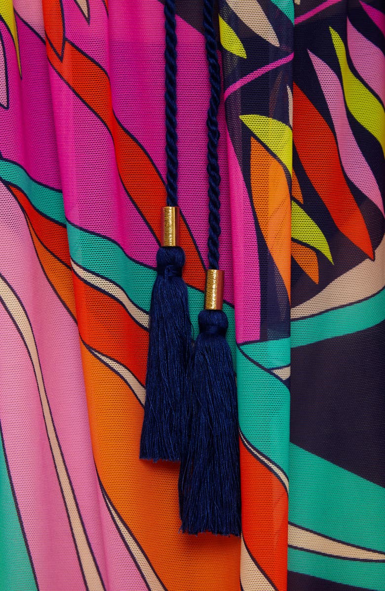 Trina Turk Paralia Print Cover-Up Dress, Alternate, color, Multi