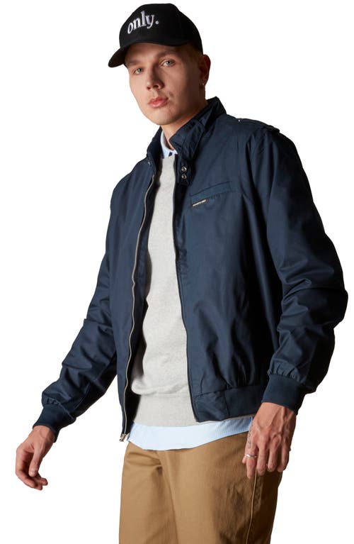 Members Only Classic Iconic Racer Jacket In Blue