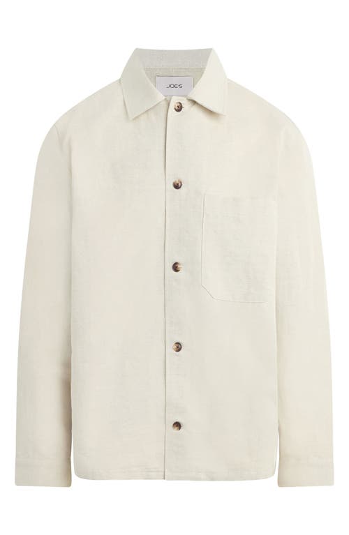 Joe's Cy Linen Button-up Shirt In Flax