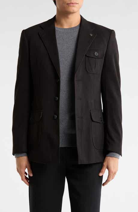 T.R. PREMIUM Slim Fit Solid Stretch Sport Coat