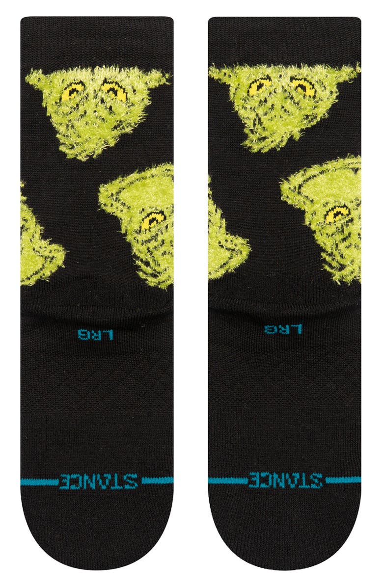 Stance Kids' Mean One Crew Socks, Alternate, color, Black