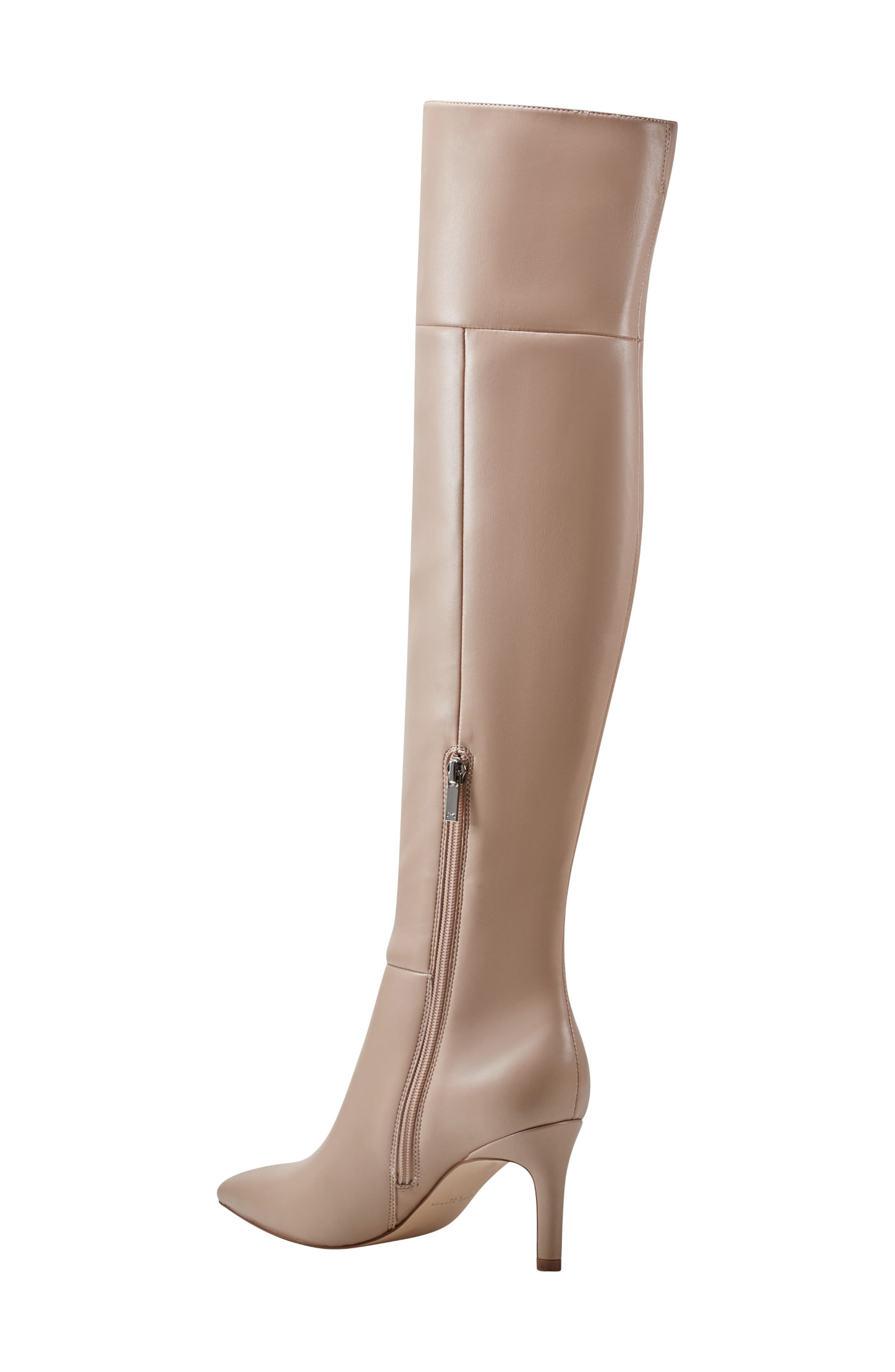Marc Fisher LTD Genessa 2 Pointed Toe Over the Knee Boot, Alternate, color, Medium Natural