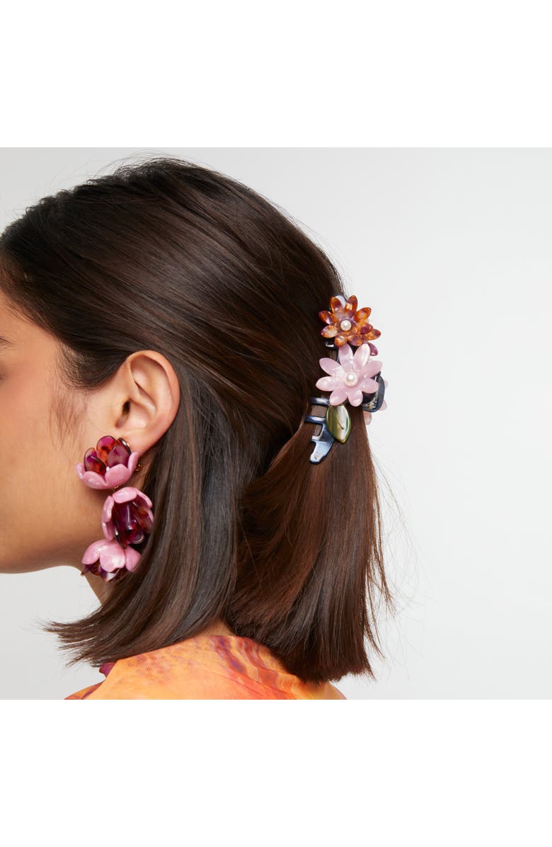 Lele Sadoughi Petunia Claw Clip, Alternate, color, Sunset Fields 999