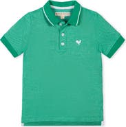 Hope & Henry Kids' Organic Short Sleeve Knit Pique Polo Shirt